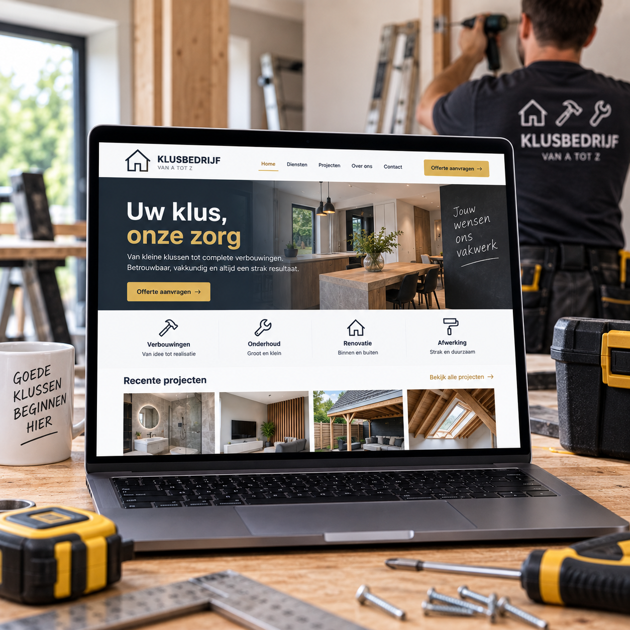 Website voor een klusbedrijf: wat is belangrijk?