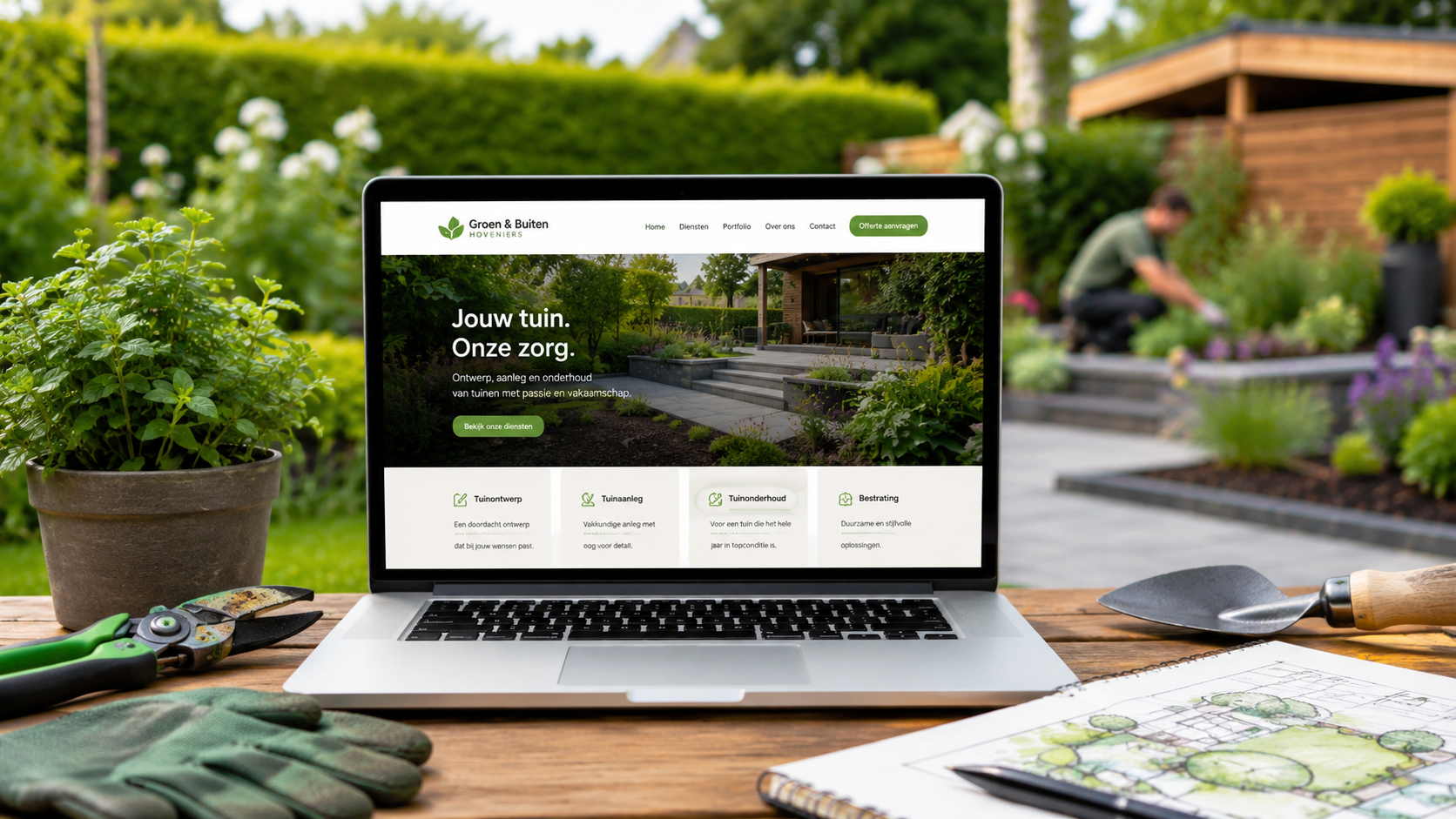 Website voor een hovenier: hoe krijg je meer klanten?