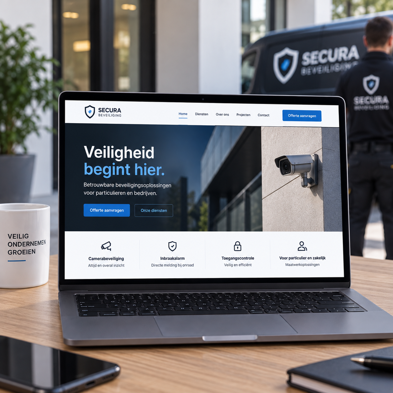 Website voor een beveiligingsbedrijf: wat moet erop staan?